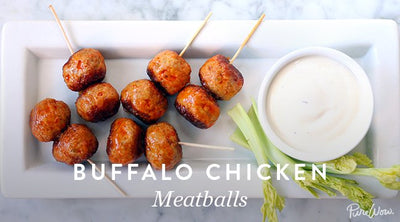 LowCarb Buffalo Chicken Meatballs